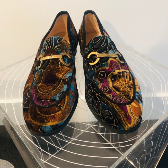 Unisa Velvet brocade loafers - Picture 2 of 4